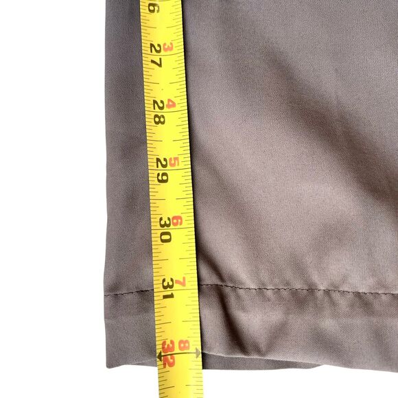 Snake Eyes Dry-18 Golf Pants Men's 30x32 Taupe Tan Flat Front Chinos Activewear - Picture 8 of 10